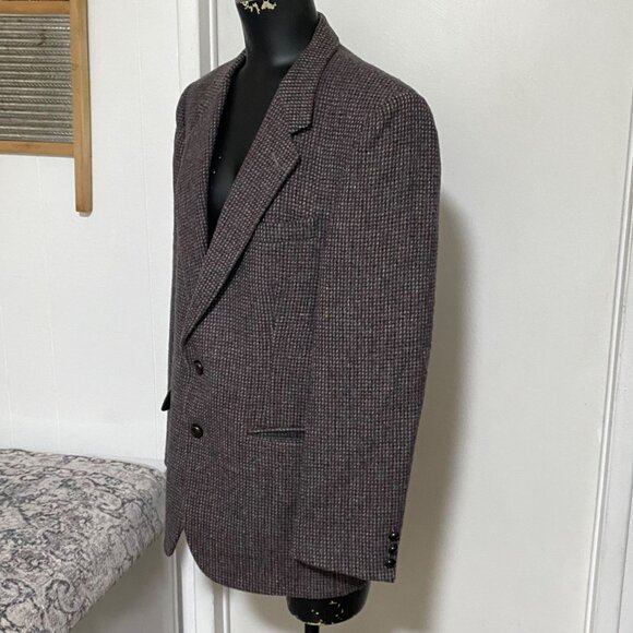 Oscar De La Renta Men's Tweed Wool Blazer Size 40 - Picture 4 of 6